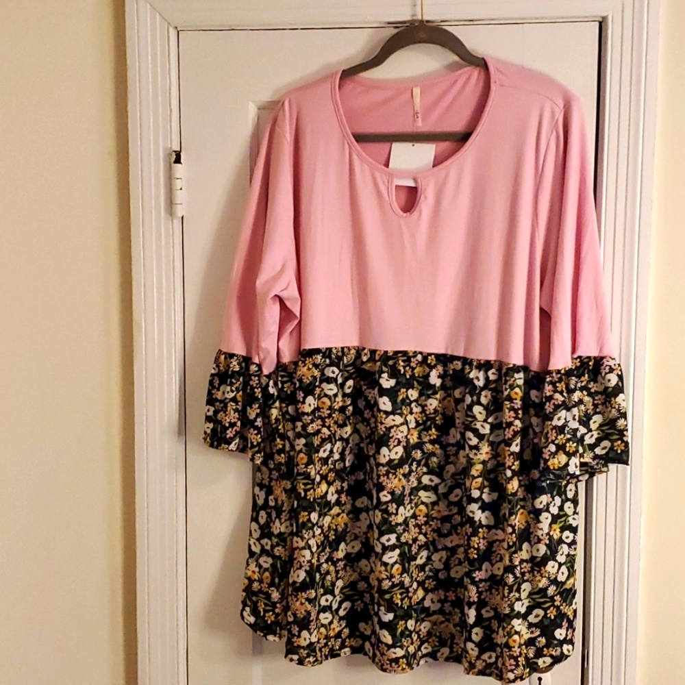 3/4 length, soft material, tunic top.